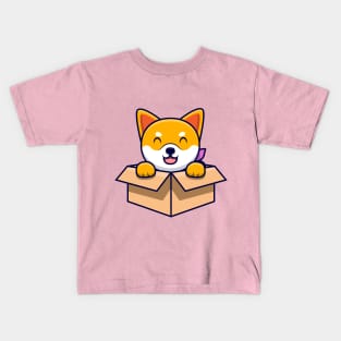 Kawaii shiba inu Kids T-Shirt